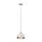 Z-Lite Landry 1 Light Pendant, Matte White & Brushed Nickel 1004P10-MW-BN - alternate 5